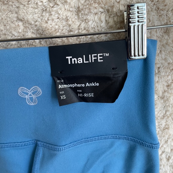 Tna Aritzia Legging Womens Size XS Blue TnAction Hi-Rise Atmosphere Ankle - Picture 6 of 9